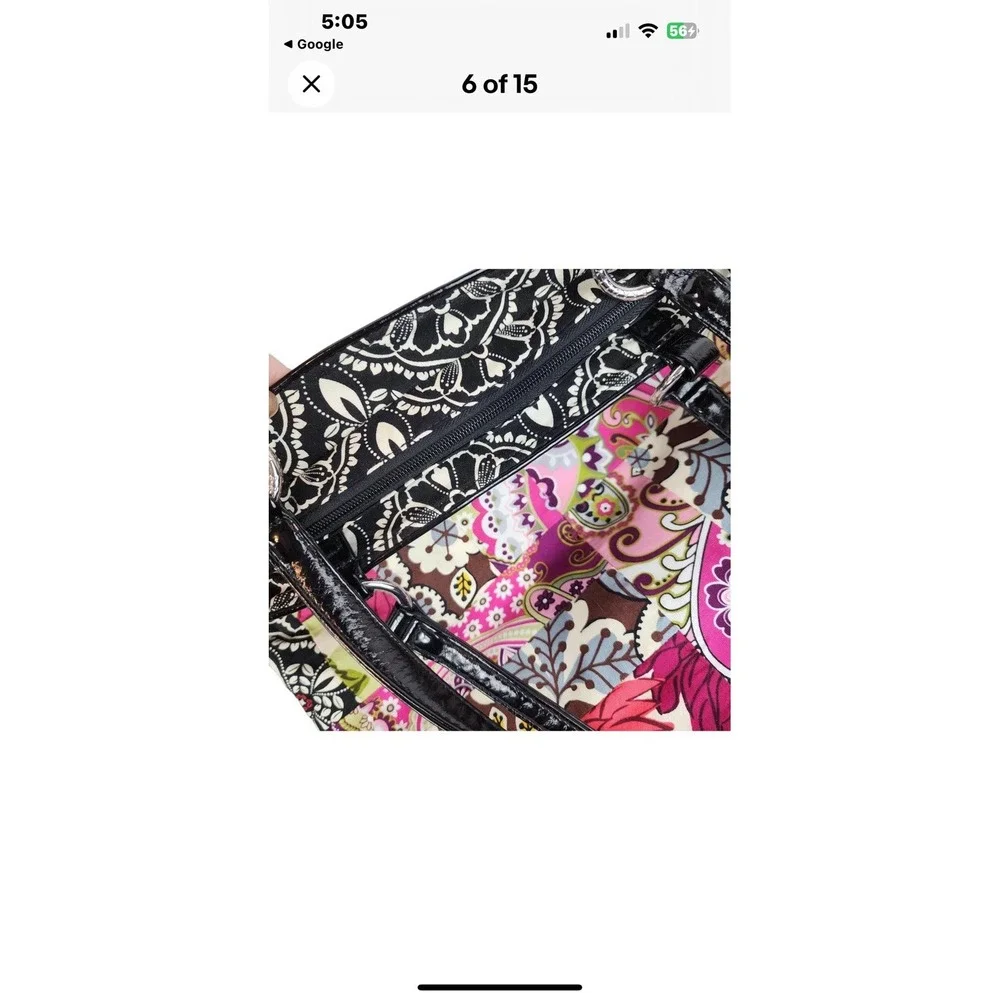 VERA‎ BRADLEY Medley Tote  Cotton Patchwork Limited Edition Rare Granny Chic
